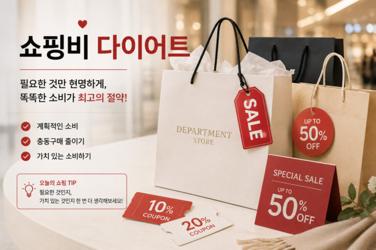 불필요한 할인구매는 소비일 뿐