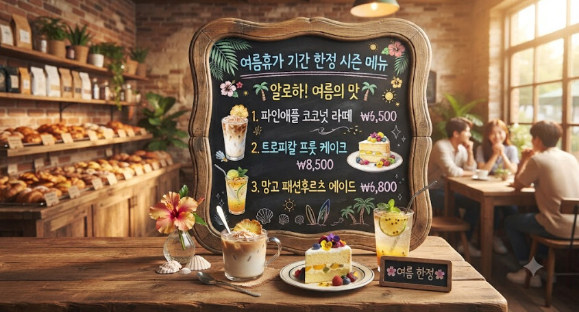 시즌 프로모션 기간한정 메뉴
