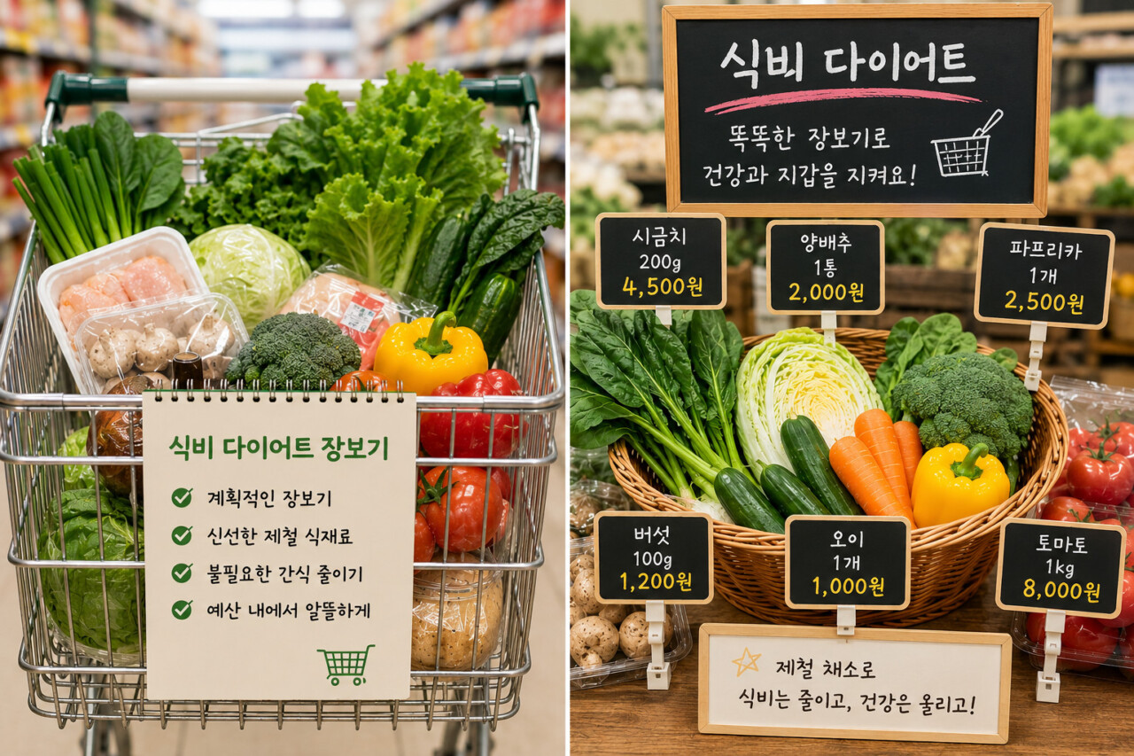 식비 다이어트를 위한 계획적인 장보기