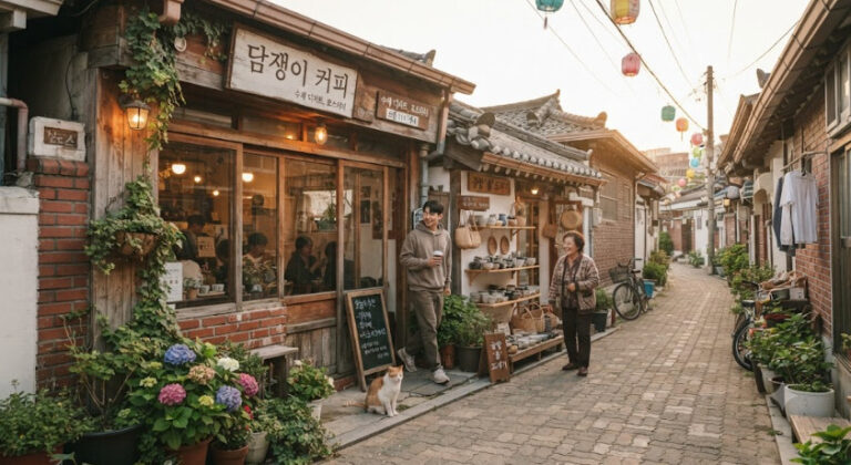 이웃과 친근한 분위기